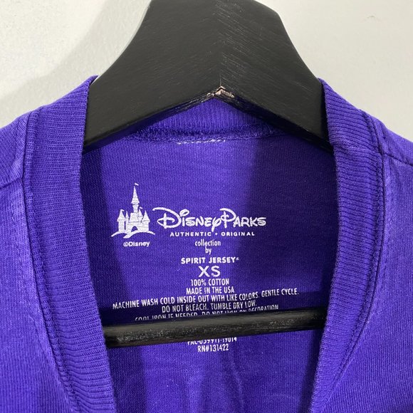 Disney The Haunted Mansion puff print spirit jersey purple mens size XS - Picture 4 of 6